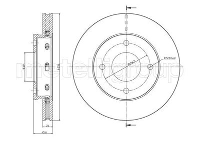 Brake Disc METELLI 23-0623C