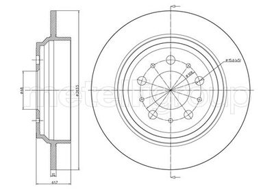 Brake Disc METELLI 23-0629C