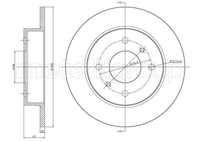 Brake Disc METELLI 23-0633