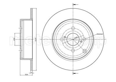 Brake Disc METELLI 23-0635C