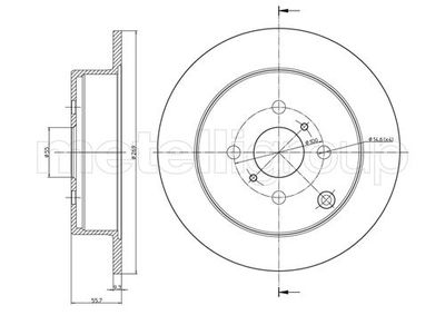 Brake Disc METELLI 23-0636