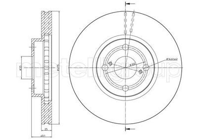 Brake Disc METELLI 23-0638C