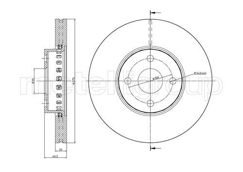 METELLI 23-0639C Brake Disc