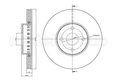 Brake Disc METELLI 23-0639C