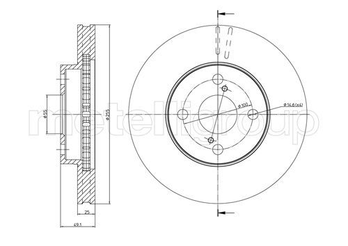 METELLI 23-0640C Brake Disc