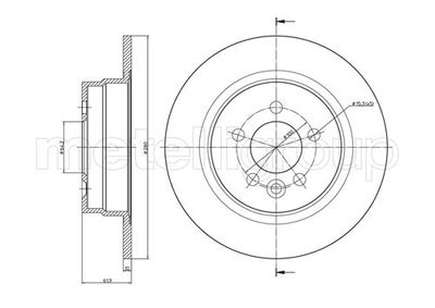 Brake Disc METELLI 23-0644