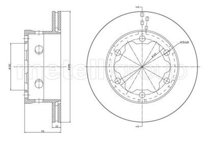 Brake Disc METELLI 23-0645