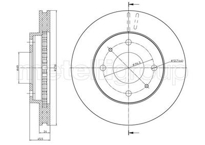 Brake Disc METELLI 23-0653