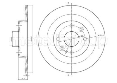 Brake Disc METELLI 23-0665