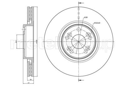 Brake Disc METELLI 23-0673C