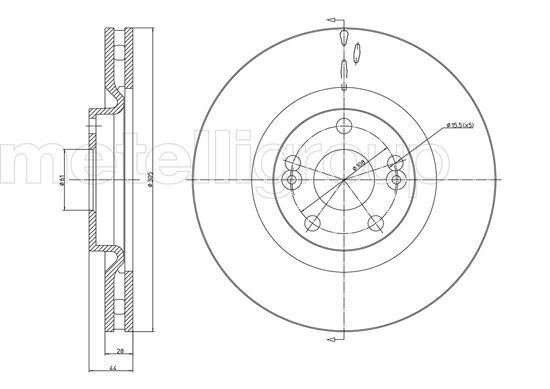 METELLI 23-0678 Brake Disc