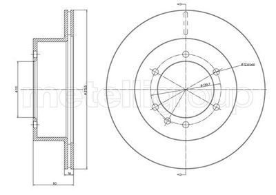 Brake Disc METELLI 23-0679