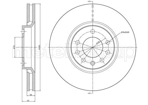 METELLI 23-0681C Brake Disc