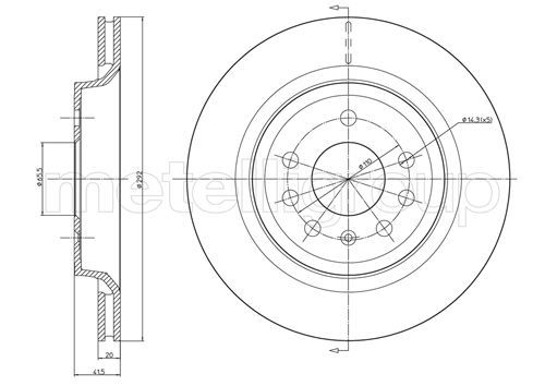 METELLI 23-0682C Brake Disc
