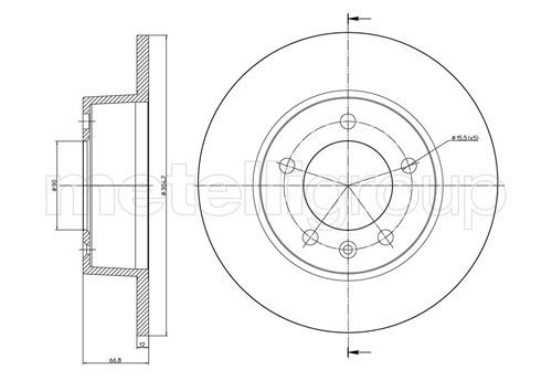 METELLI 23-0690 Brake Disc