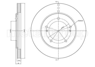 Brake Disc METELLI 23-0697