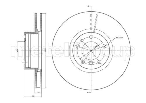 METELLI 23-0703C Brake Disc