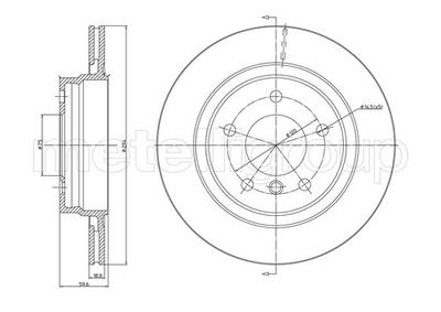 Brake Disc METELLI 23-0704C