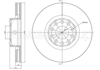 Brake Disc METELLI 23-0707C