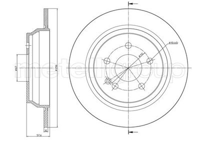 Brake Disc METELLI 23-0712