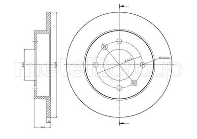 Brake Disc METELLI 23-0713