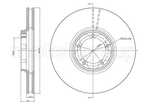 METELLI 23-0714 Brake Disc