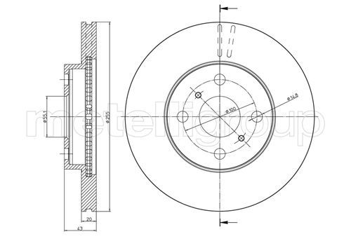 METELLI 23-0717C Brake Disc