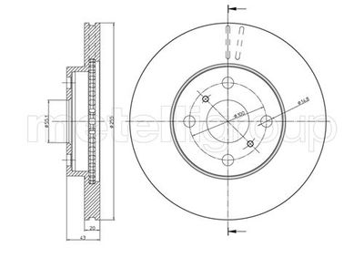 Brake Disc METELLI 23-0717C