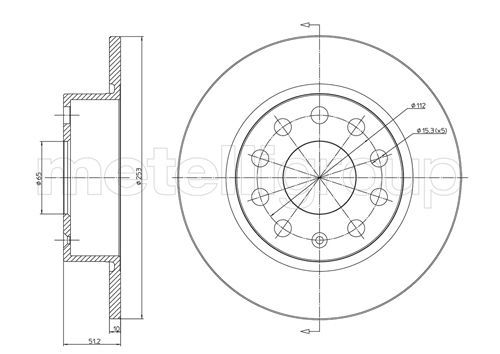 METELLI 23-0724C Brake Disc