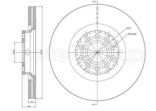 METELLI 23-0726C Brake Disc