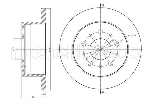 METELLI 23-0731 Brake Disc