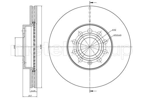 METELLI 23-0734C Brake Disc
