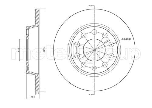 METELLI 23-0749C Brake Disc
