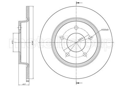 Brake Disc METELLI 23-0750C