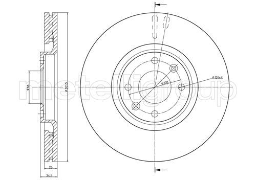 METELLI 23-0751C Brake Disc