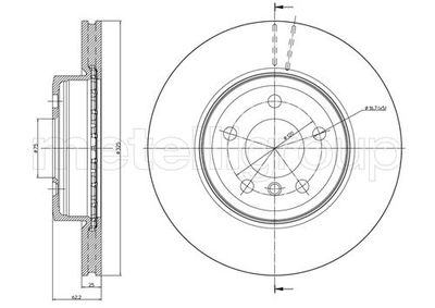 Brake Disc METELLI 23-0752C