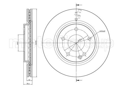 METELLI 23-0759C Brake Disc