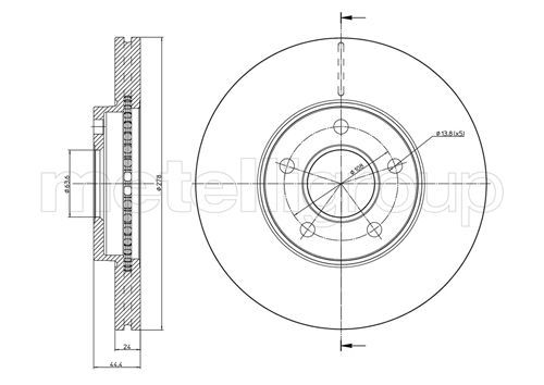 METELLI 23-0760C Brake Disc