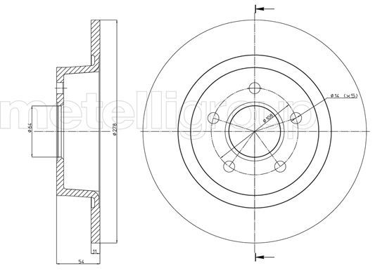 METELLI 23-0761C Brake Disc