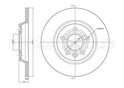 Brake Disc METELLI 23-0767C