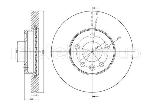 METELLI 23-0773C Brake Disc