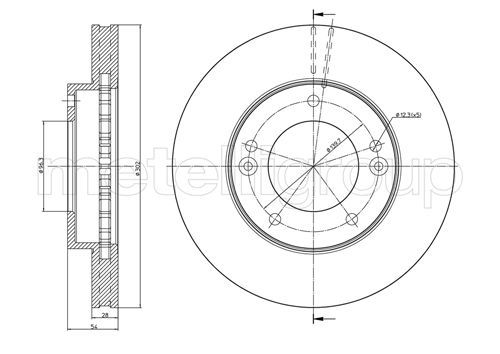 METELLI 23-0776C Brake Disc
