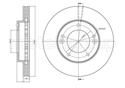 Brake Disc METELLI 23-0776C