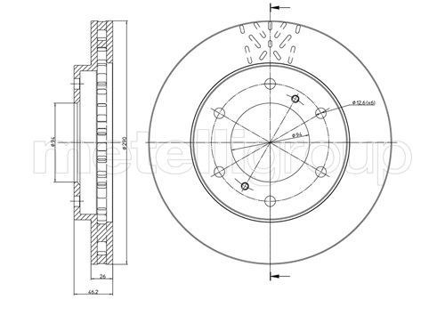 METELLI 23-0777C Brake Disc