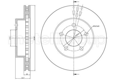Brake Disc METELLI 23-0781C