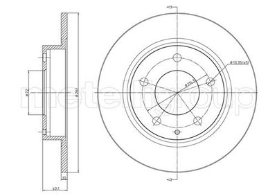 Brake Disc METELLI 23-0786