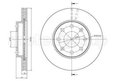 Brake Disc METELLI 23-0790C