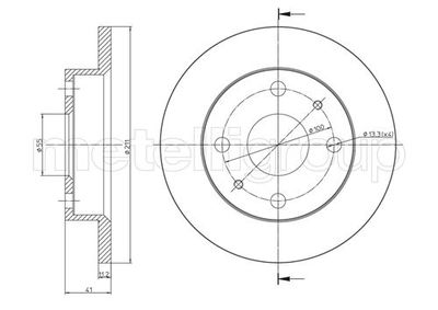 Brake Disc METELLI 23-0791