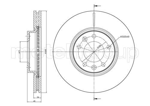METELLI 23-0794C Brake Disc