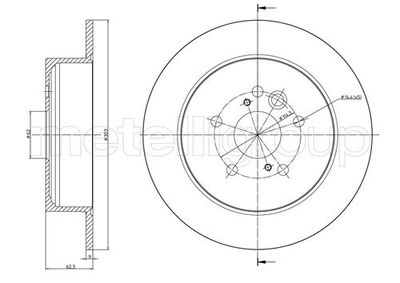 Brake Disc METELLI 23-0803C